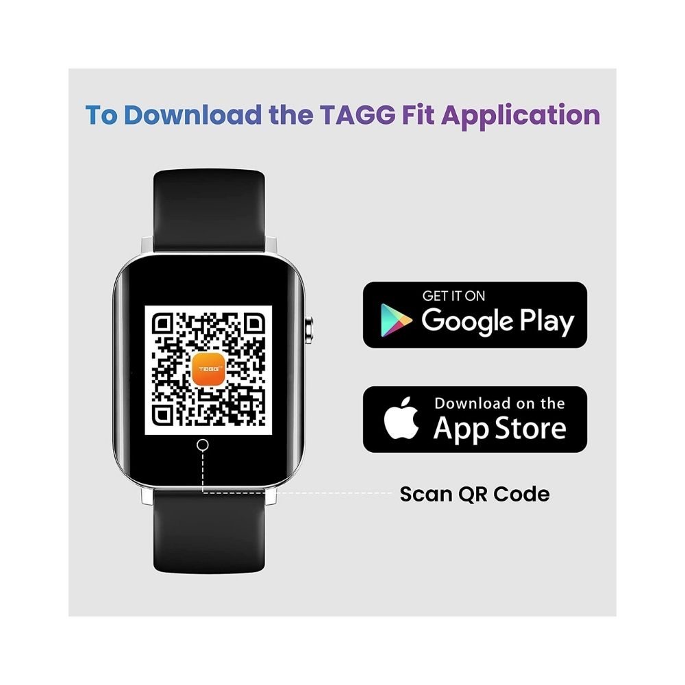 TAGG Verve Ultra Smartwatch with 1.69'' 3D Curved Display - (Black), Standard