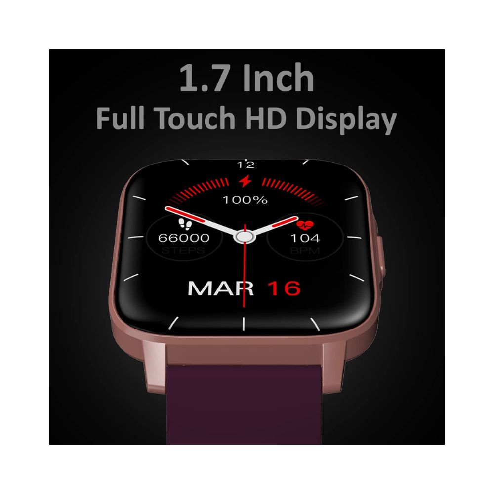 Maxima Max Pro X5 Smartwatch-Premium Ultra Slim 1.7” HD Display with 15 Days Battery Life (Rose Gold)