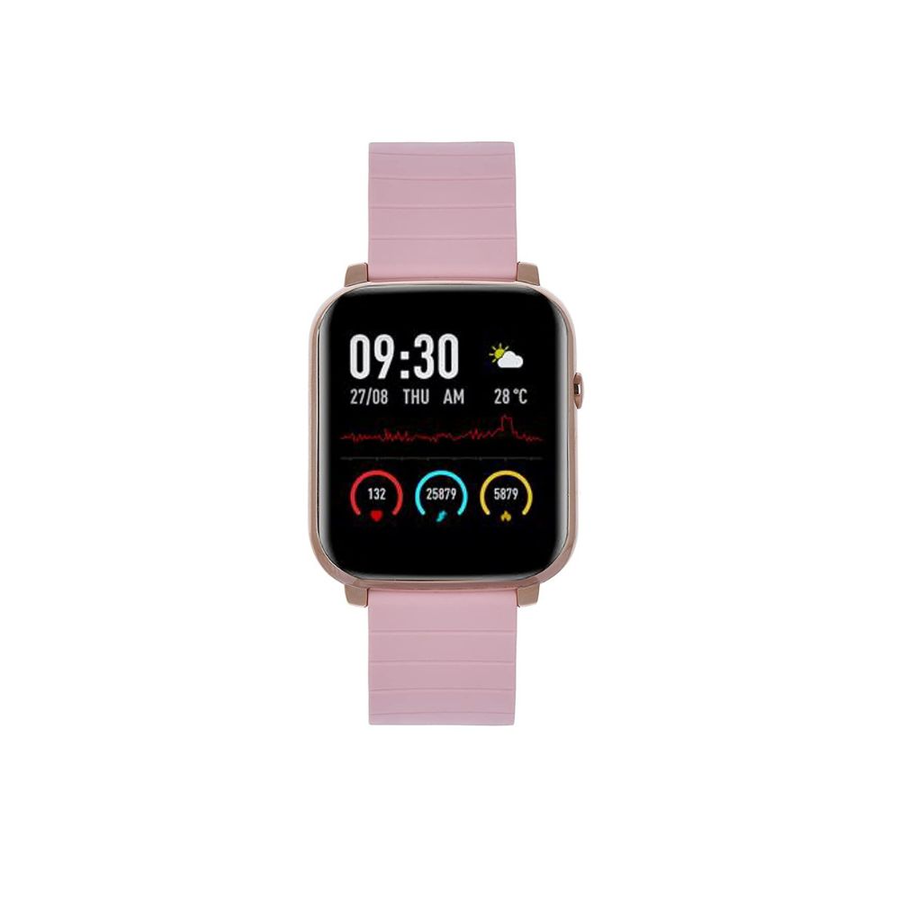 French Connection F1 Touch Screen Unisex Smartwatch with Heart Rate & Blood Pressure Monitoring - Pink