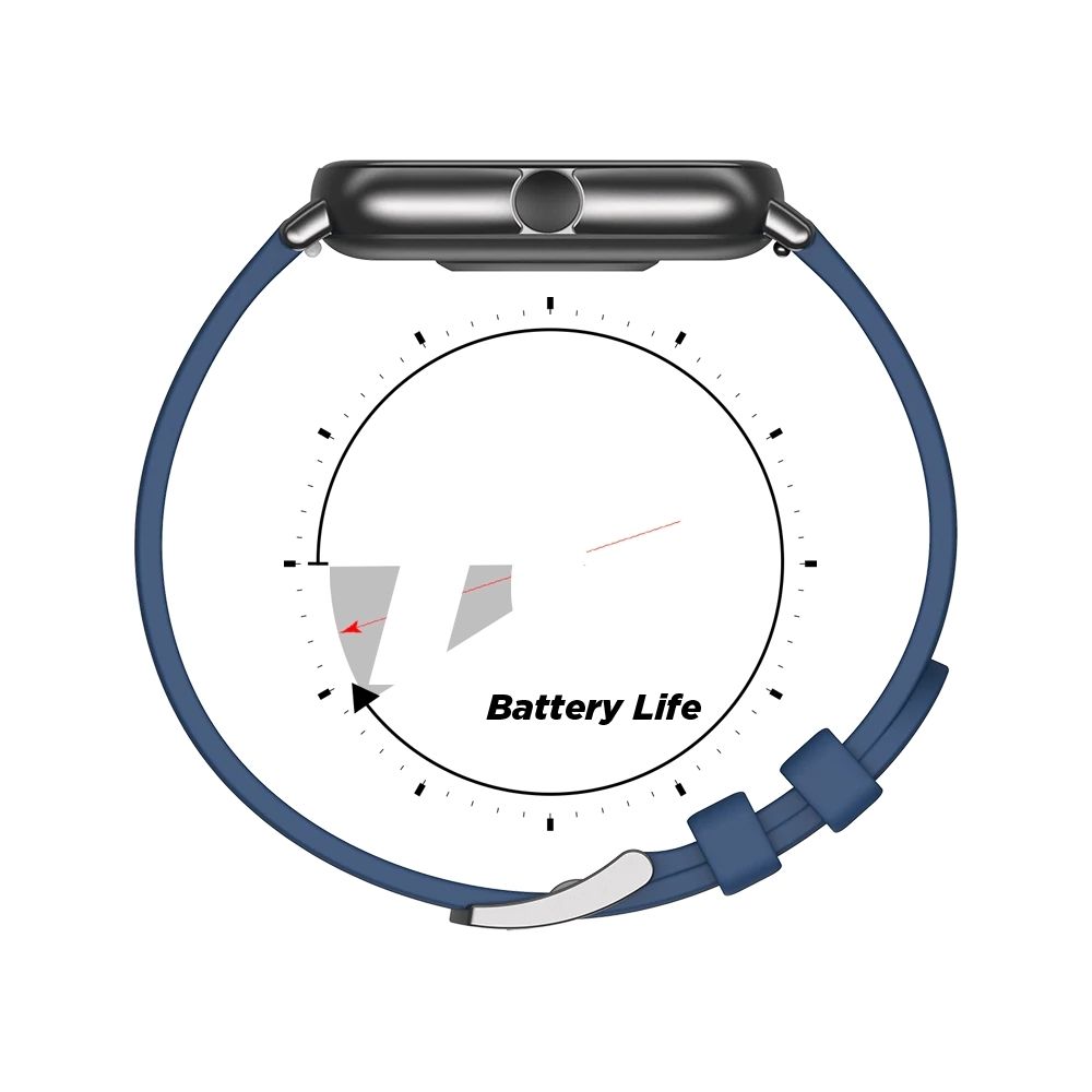boAt Watch‌ Vertex 1.69 HealthEcosystem Smart Watches (Blue Strap)
