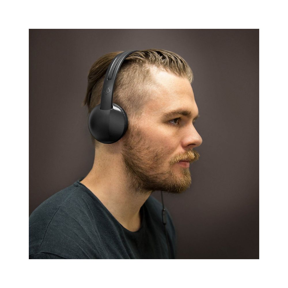 Skullcandy Stim Wired On Ear Headphone with Mic-(White/Grey)