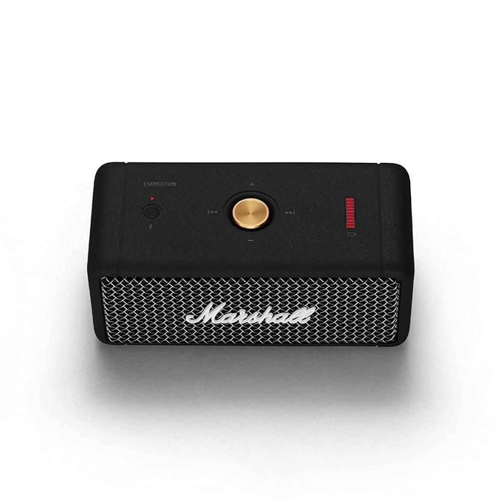 Marshall Emberton 20 Watt Wireless Bluetooth Portable Speaker (Black)
