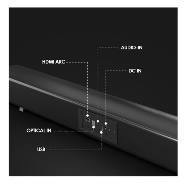 Itel XE SB515, 80W Fully Loaded Soundbar with Subwoofer, DSP, HDMI-ARC, Bluetooth, USB, Optical Connectivity in Premium Metallic Finish