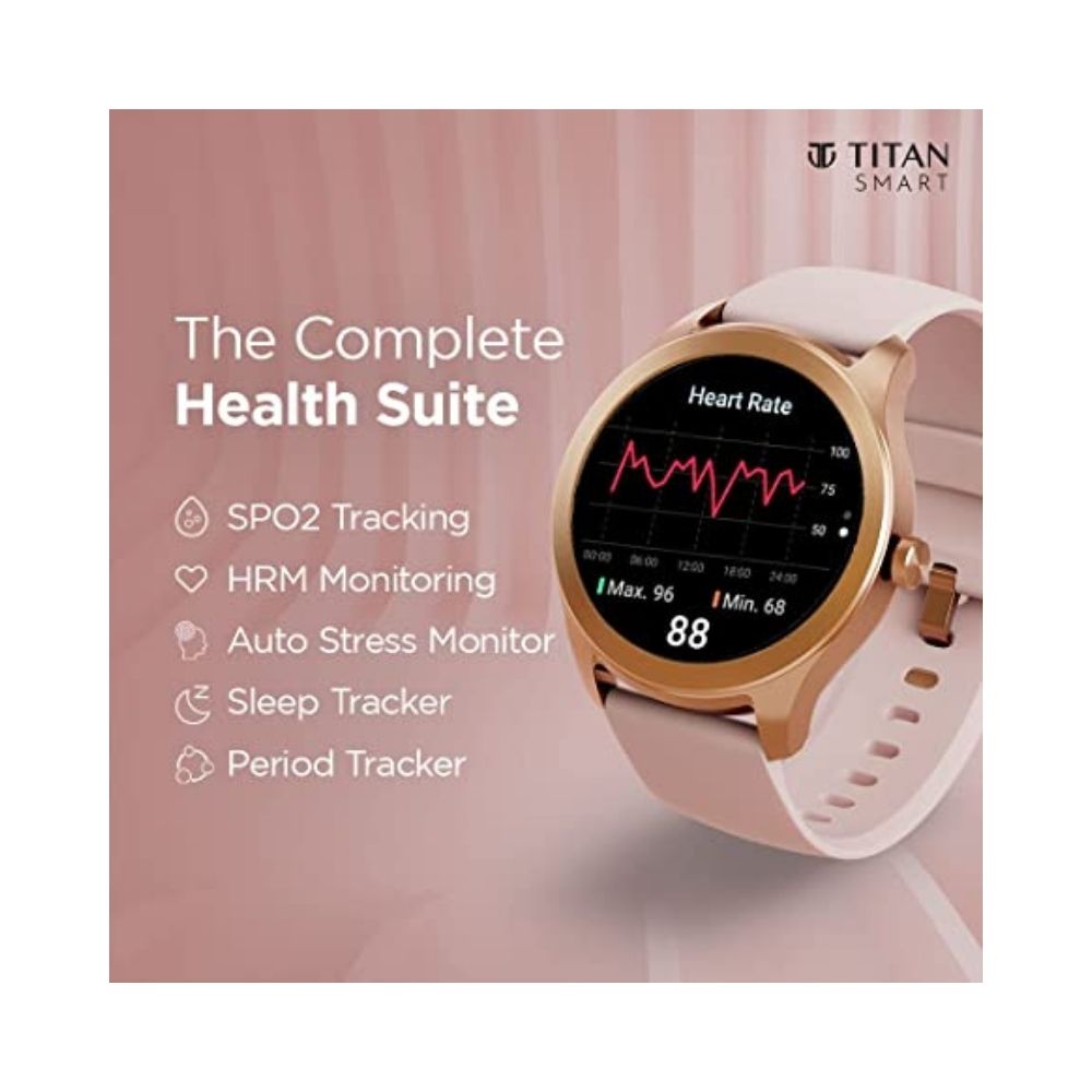 Titan Smart Smartwatch with Alexa Built-in, Aluminum Body with 1.32