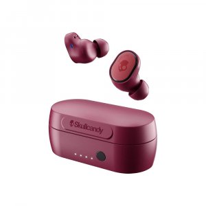 Skullcandy Sesh Evo Truly Wireless Bluetooth in Ear Earbuds with Mic-(Deep Red)