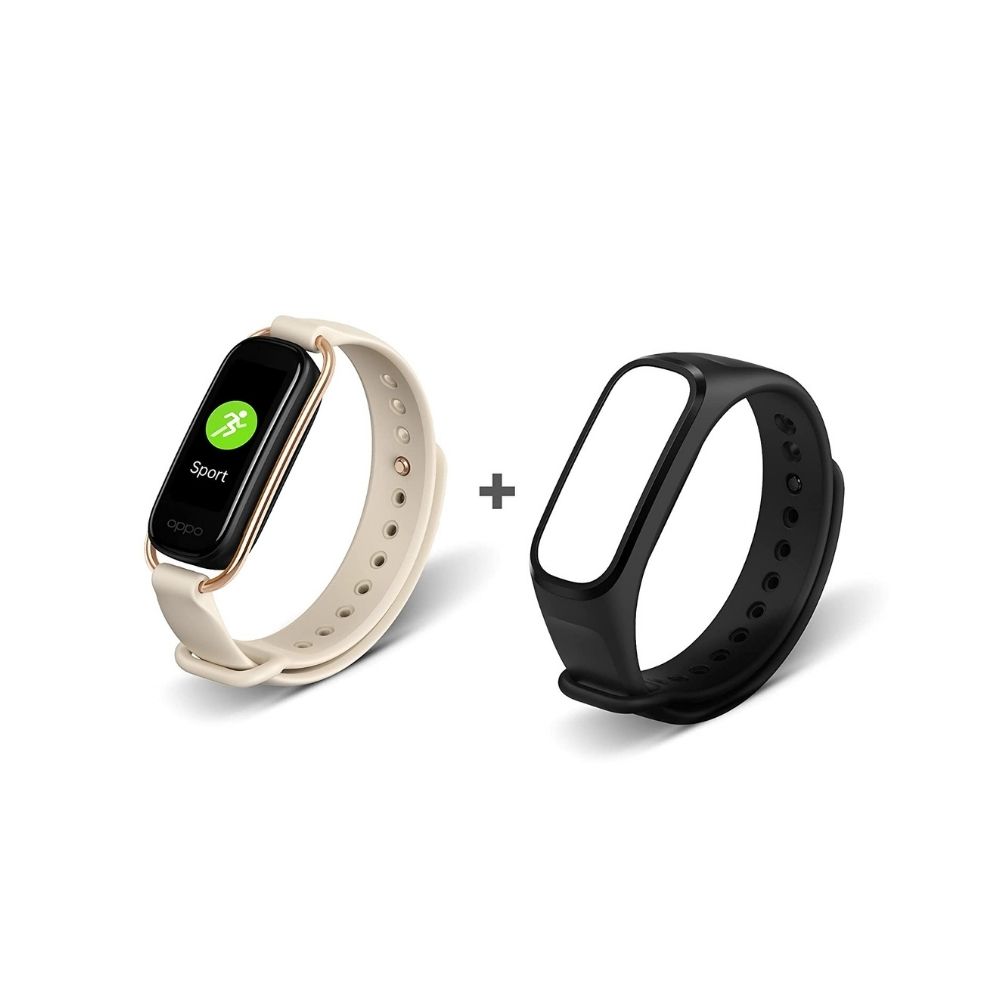 Oppo Smart Band with Extra Sport Strap - Continuous Blood Oxygen Saturation Monitoring