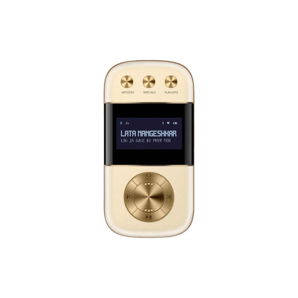 Saregama Carvaan Go Gold- 3000 Pre-Loaded Retro Hindi Songs - Sound by Harman/Kardon - Wine Gold (Champagne Gold)