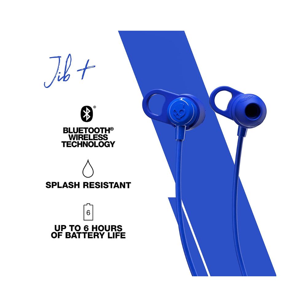Skullcandy Jib Plus Wireless in-Earphone with Mic-(Blue-S2JPW-M101)