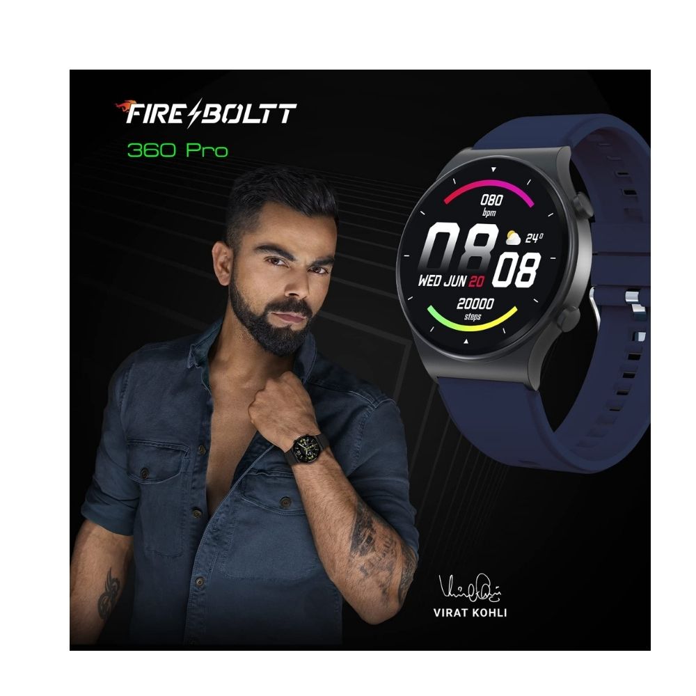 Fire-Boltt 360 Pro Bluetooth Calling Smart Watch Blue (BSW017)