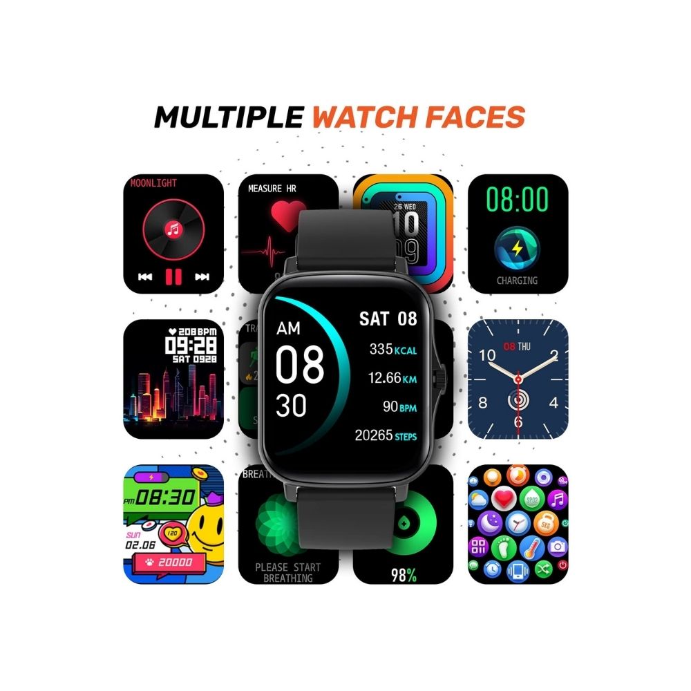 Fire-Boltt Beast SpO2 1.69” Industry’s Largest Display Size Full Touch Smart Watch (BSW002)