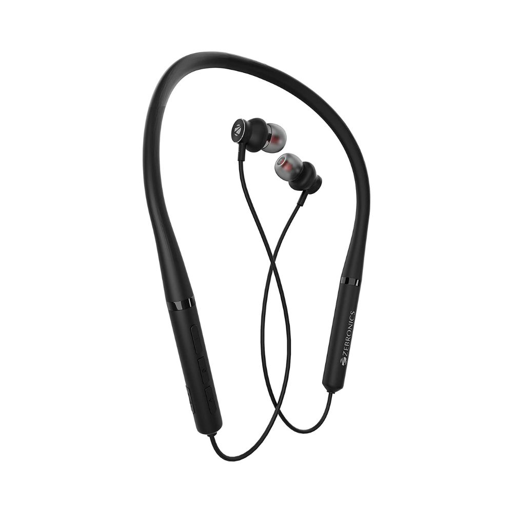 ZEBRONICS Zeb-Yoga 90 Pro Wireless Bluetooth in Ear Neckband Earphone, Rapid Charge-(Black)