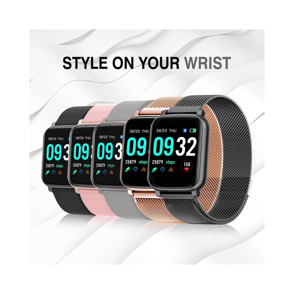 French Connection F1 Touch Screen Unisex Smartwatch with Heart Rate & Blood Pressure Monitoring - Black1