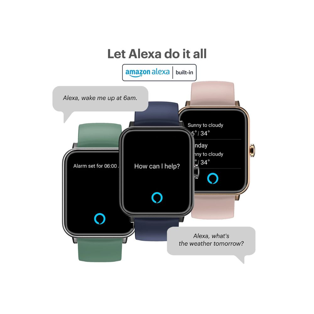 Noise ColorFit Pro 3 Assist Smart Watch with Alexa Built-in, 24*7 Spo2 Monitoring, 1.55