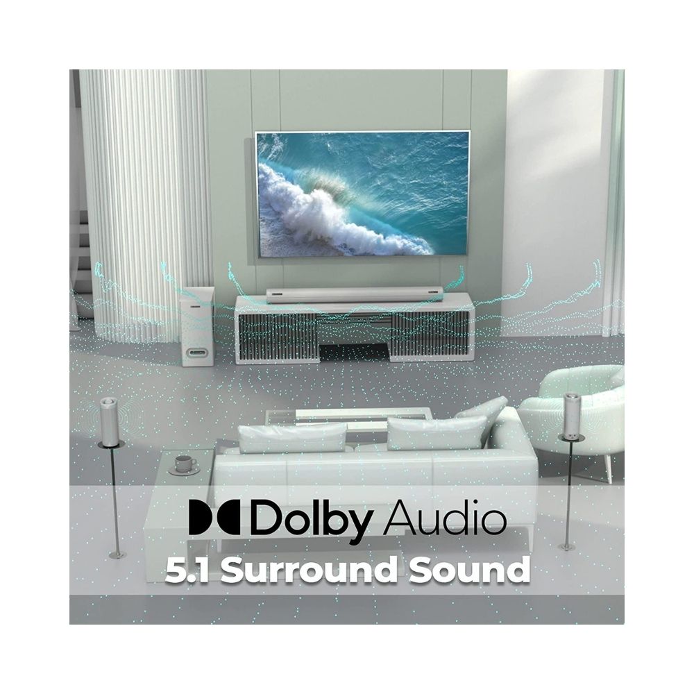 Zebronics Zeb-Juke BAR 9500WS PRO Dolby 5.1 Soundbar (White)