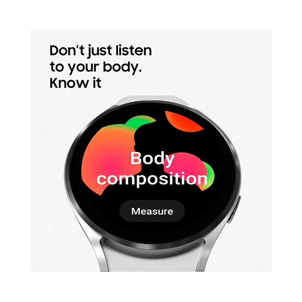 Samsung Galaxy Watch4 Bluetooth(40mm, Silver, Compatible with Android only)