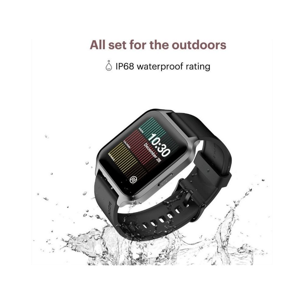 Noise ColorFit Brio Smartwatch (Black Strap, Regular)