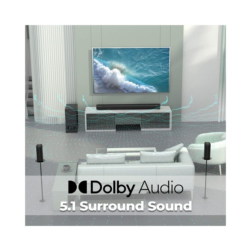 Zebronics Zeb-Juke BAR 9500WS PRO Dolby 5.1 soundbar (Black)