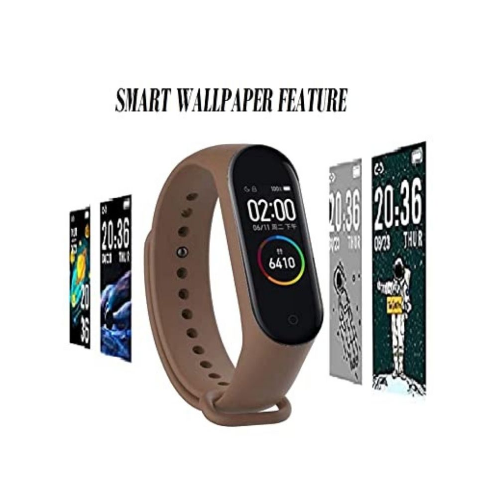 SHOPTOSHOP M4 Smart Watch for All Age Group(Brown)