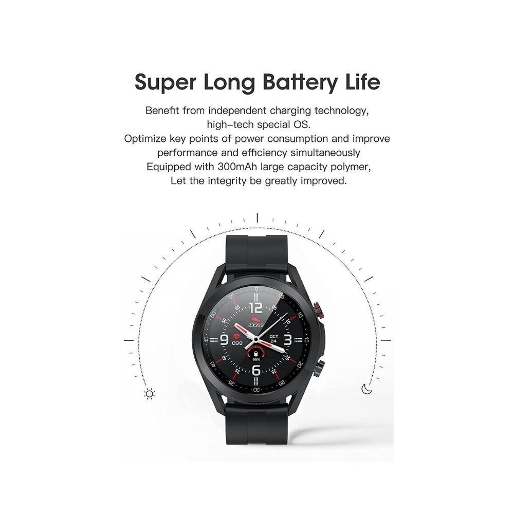 French Connection L19 Series Unisex Smartwatch with Full Touch Screen -  Black Mesh