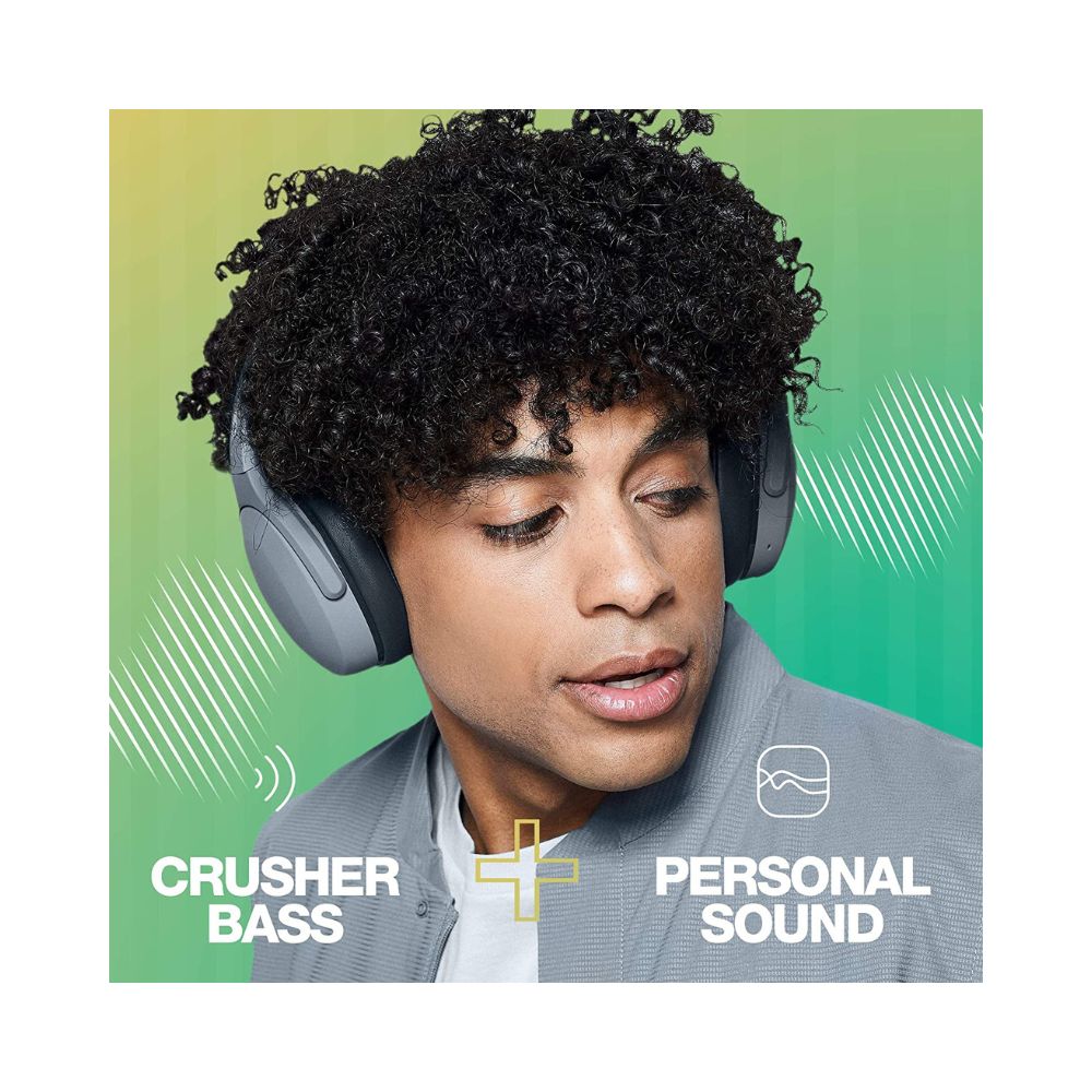 Skullcandy Crusher Evo Bluetooth Wireless Over Ear Headphones With Mic-(Chill Grey)