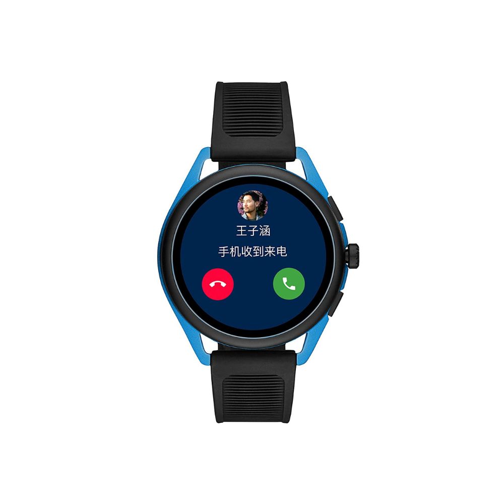 Emporio Armani Smartwatch 3, Touchscreen Men's Smartwatch with Speaker, Heart Rate, GPS - Black