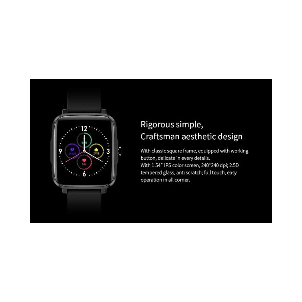 BFIT Gen B1 Touchscreen Unisex Stainless Steel case smartwatch (Black)