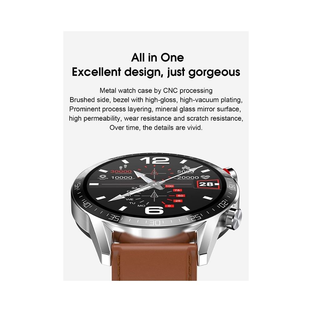 French Connection L19-G Unisex Smartwatch with Full Touch Screen - Red