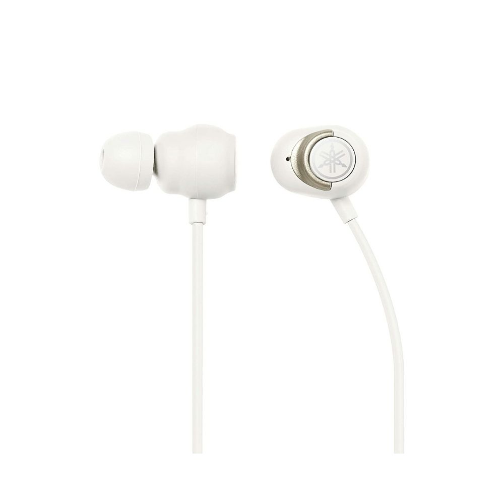 YAMAHA EP-E50A Wireless Bluetooth in Ear Neckband Headphone with mic for Phone Calls-(White)