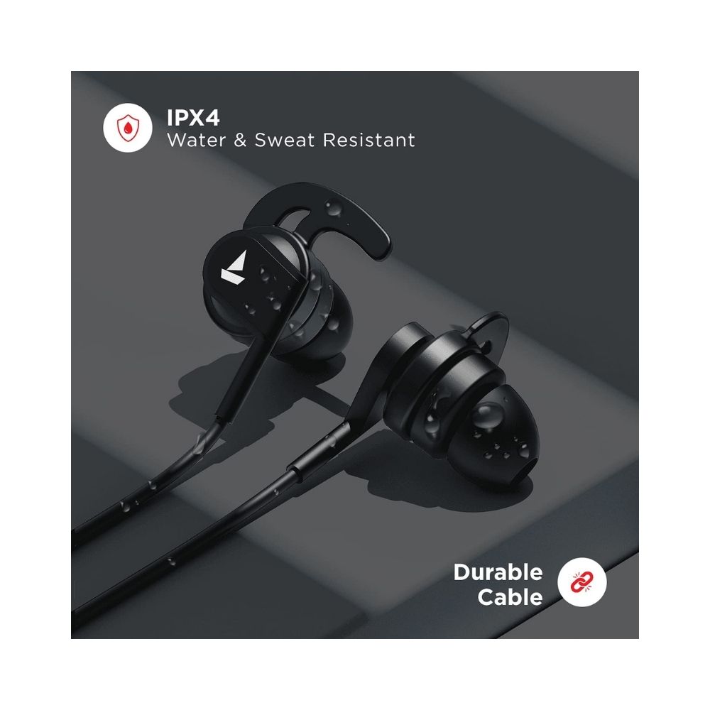 boAt Bassheads 242 in  Wired Earphones (Carbon Black)