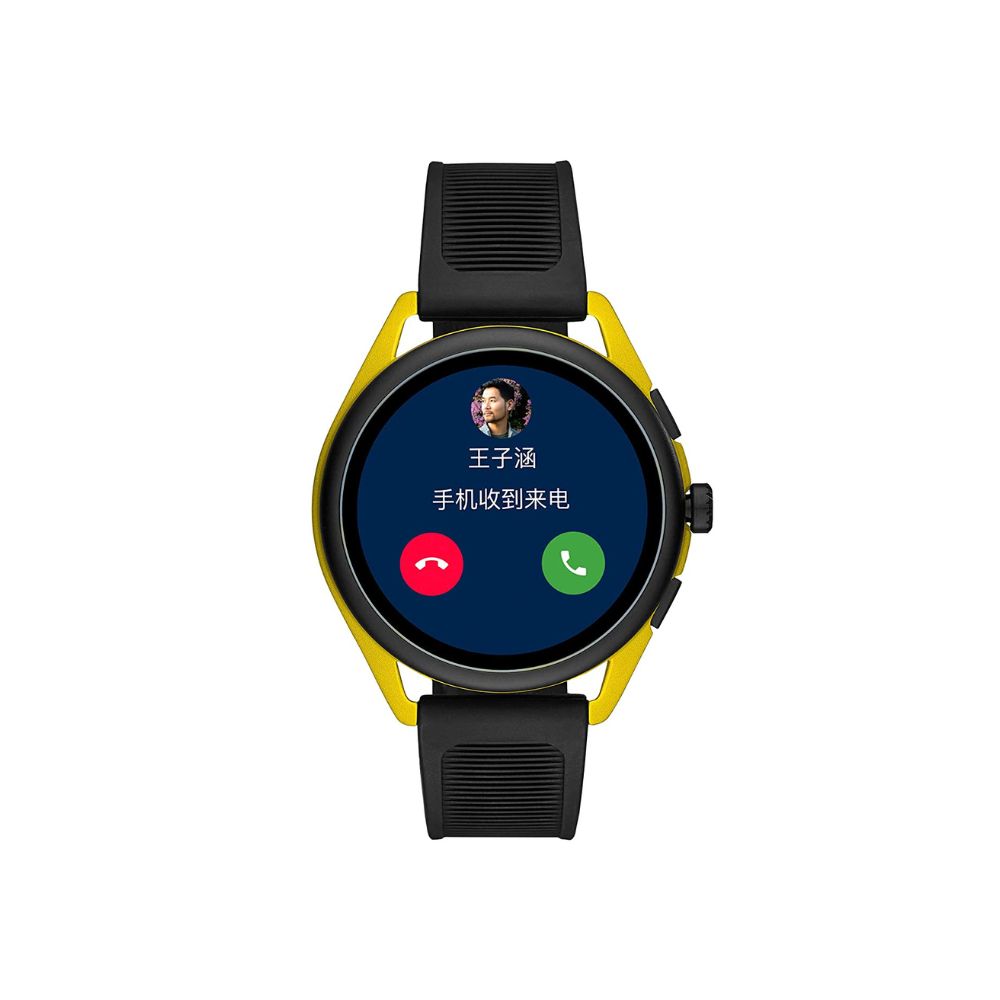 Emporio Armani Smartwatch 3  Touchscreen Men's Smartwatch with Speaker, Heart Rate, GPS, Music storage-Black