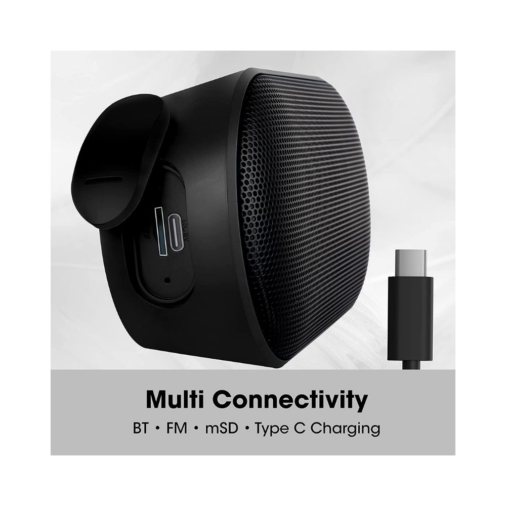 Zebronics Zeb-Music bomb X mini with Google & Siri Assistant Smart Speaker (Black)