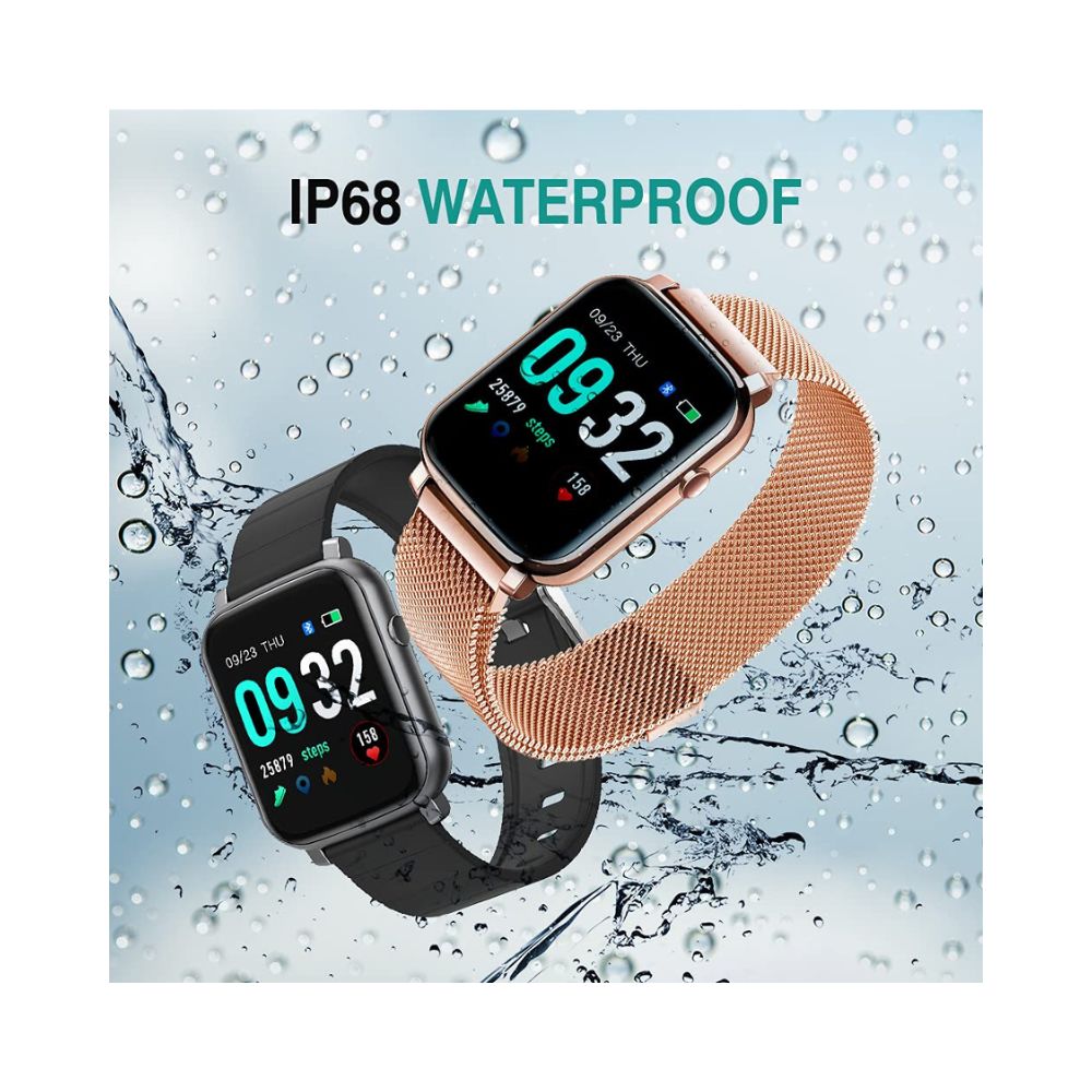 French Connection F1 Touch Screen Unisex Smartwatch with Heart Rate & Blood Pressure Monitoring - Rose Gold