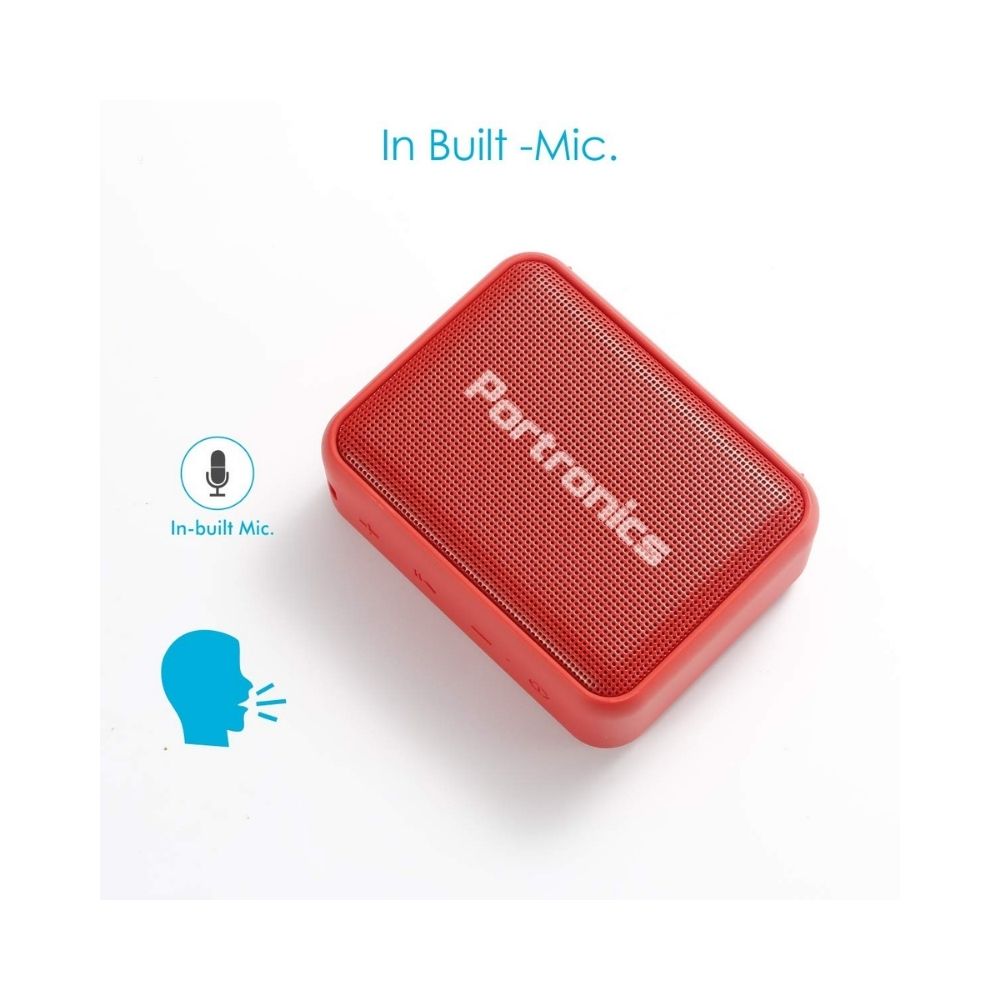Portronics Dynamo 5W POR-738 Bluetooth Speaker (Red)