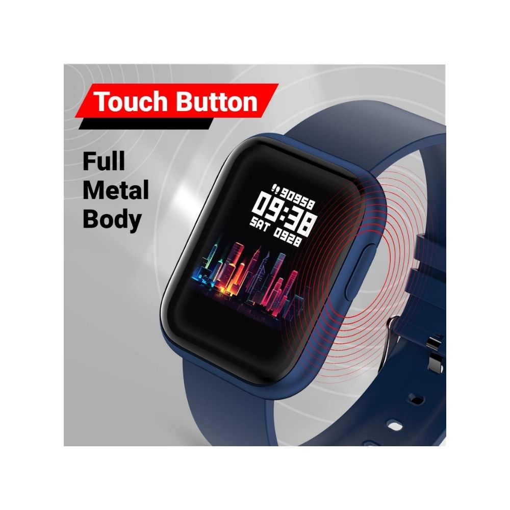 Fire-Boltt Ninja Pro Full Metal SpO2 Smartwatch (Blue Strap)