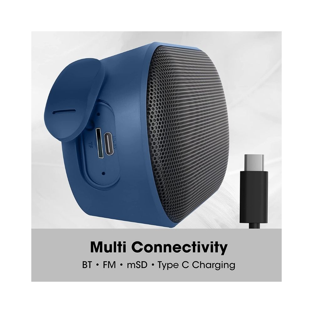 Zebronics Zeb-Music bomb X mini with Google & Siri Assistant Smart Speaker (Blue)