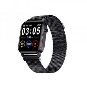 Maxima Max Pro X2 Smartwatch with Oximeter Function for SpO2, 1.4&quot; Full Touch Screen with 2.5 D Curved (Black)