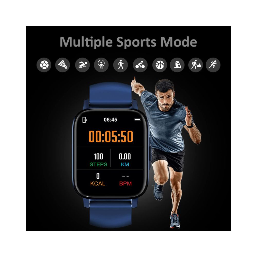 Maxima Max Pro X5 Smartwatch-Premium Ultra Slim 1.7” HD Display with 15 Days Battery Life (Blue)