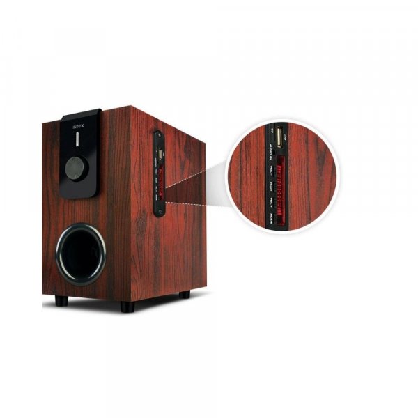 Intex 4.1 XV CHORAL TUFB 55 W Bluetooth Home Theatre  (Wooden Brown, 4.1 Channel)