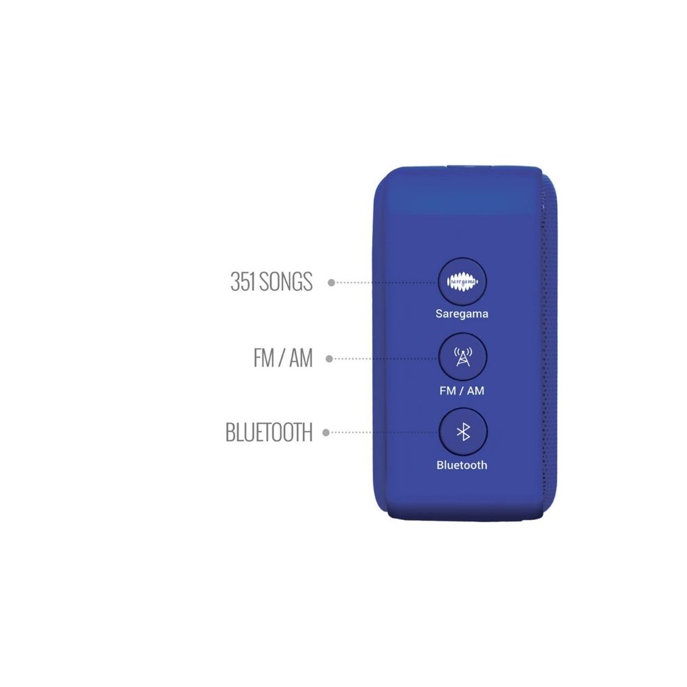 Saregama Carvaan Mini Hindi 2.0 Bluetooth/FM/AM/AUX (Regal Blue)