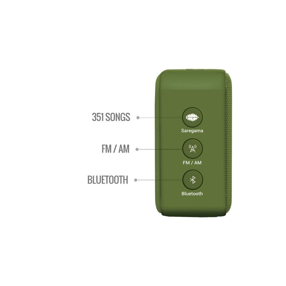 Saregama Carvaan Mini Hindi 2.0- Music Player with Bluetooth/FM/AM/AUX (Sapphire Green)