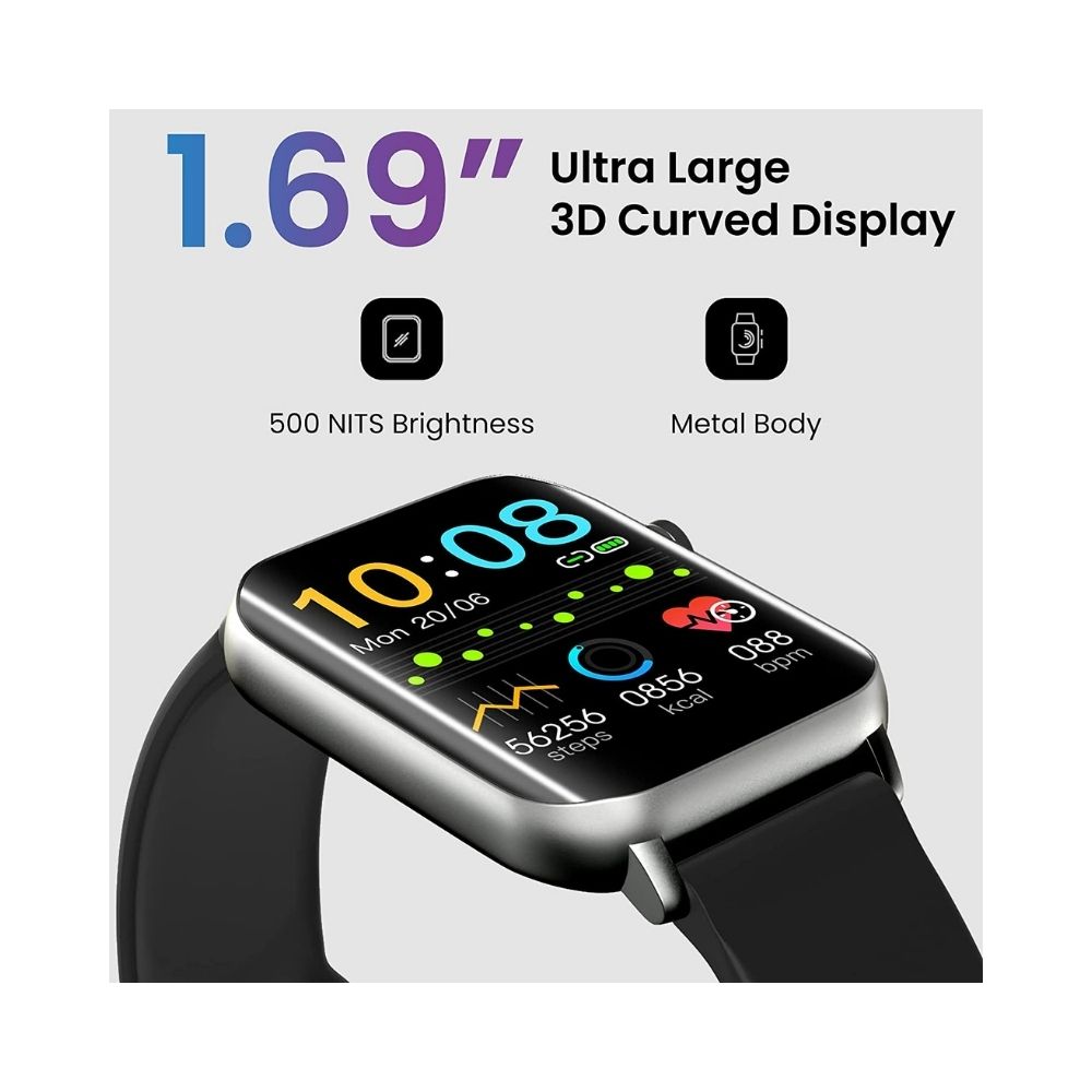 TAGG Verve Ultra Smartwatch with 1.69'' 3D Curved Display - (Black), Standard