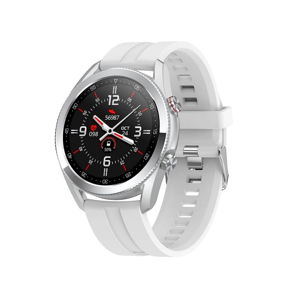 French Connection L19 Series Unisex Smartwatch with Full Touch Screen - White