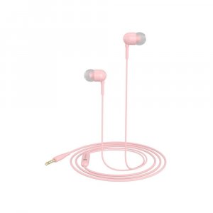 Portronics Conch 50 in-Ear Wired Earphone with Mic, 3.5mm Audio Jack(Pink)