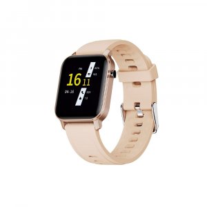 Maxima Max Pro X2 Smartwatch with Oximeter Function for SpO2, 1.4&quot; Full Touch Screen with 2.5 D Curved (Gold)