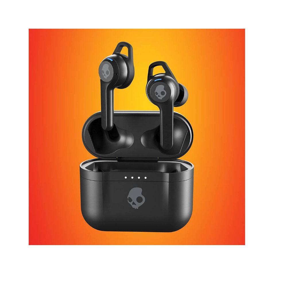 Skullcandy Indy Fuel Truly Wireless Bluetooth in Ear Earbuds with Mic-(Black)