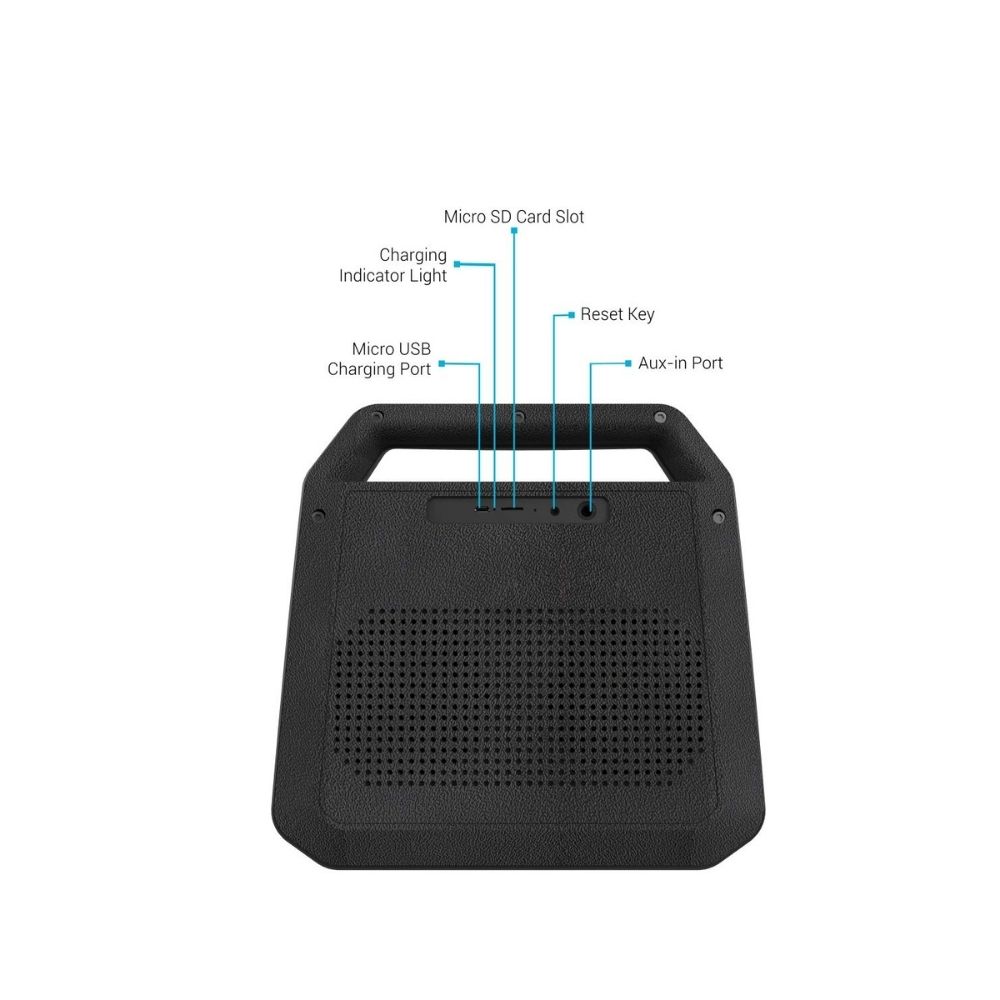 Portronics Roar POR-549, 2x12W Bluetooth 4.2 Stereo Speaker with TWS-Black