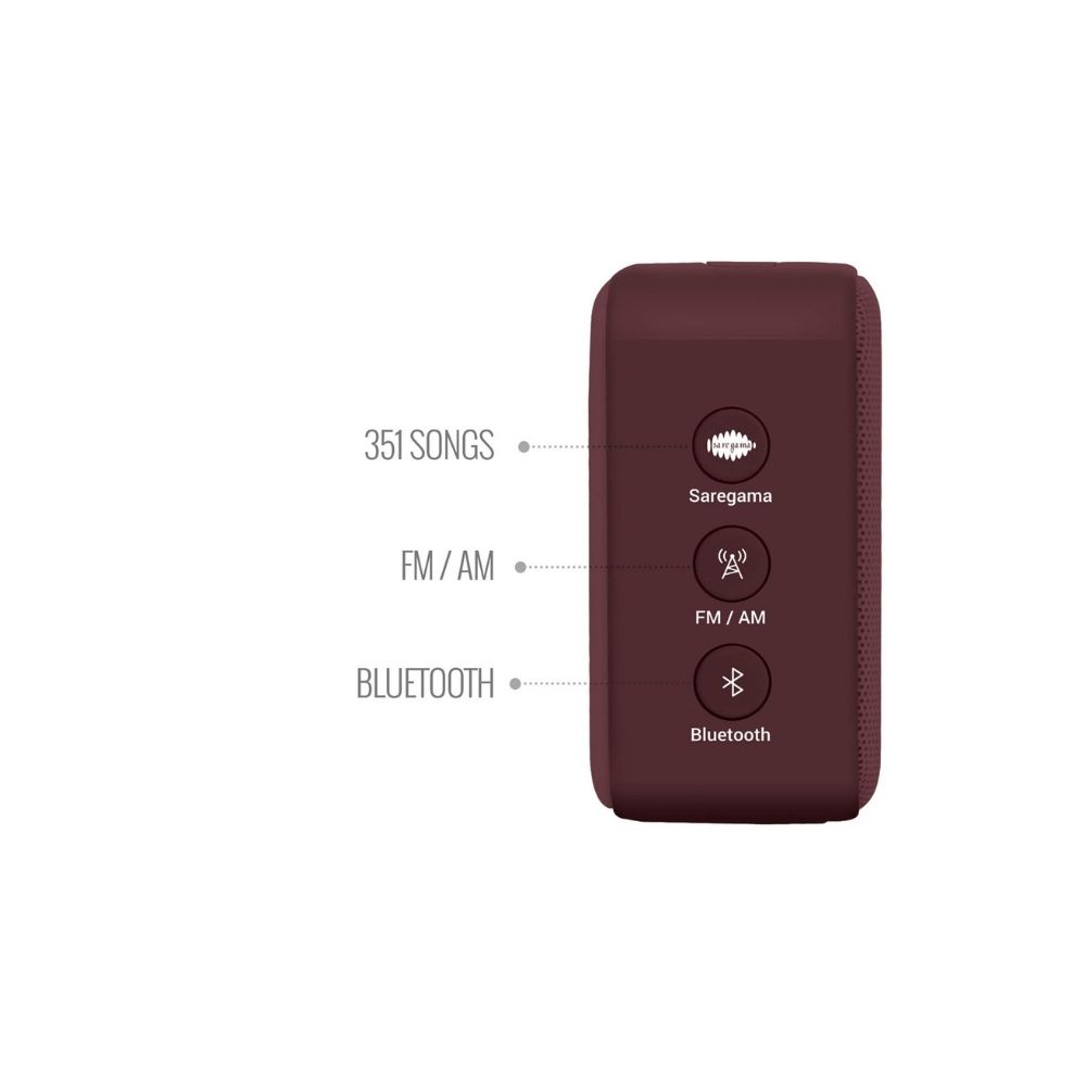 Saregama Carvaan Mini Hindi 2.0 - Bluetooth Speaker (Terracotta Brown)