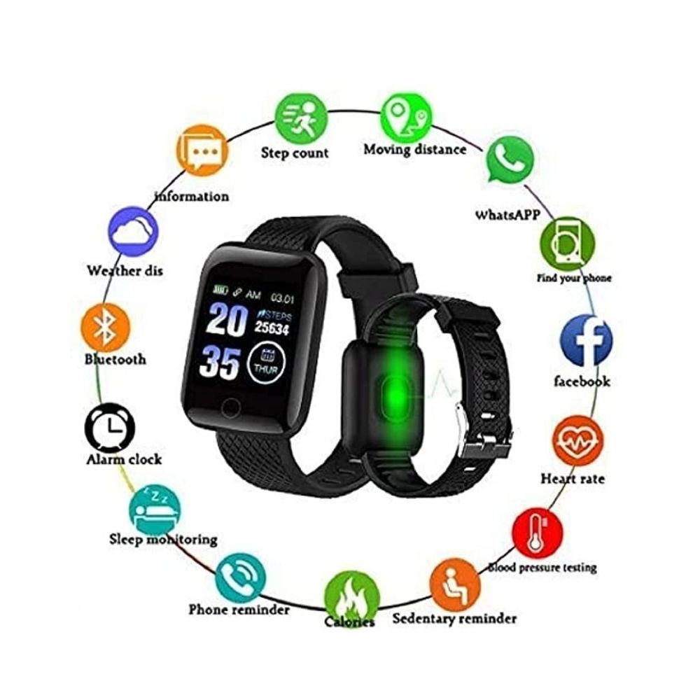 SHOPTOSHOP Smart Band ID116 Fitness Band Tracker Watch with Activity Tracker