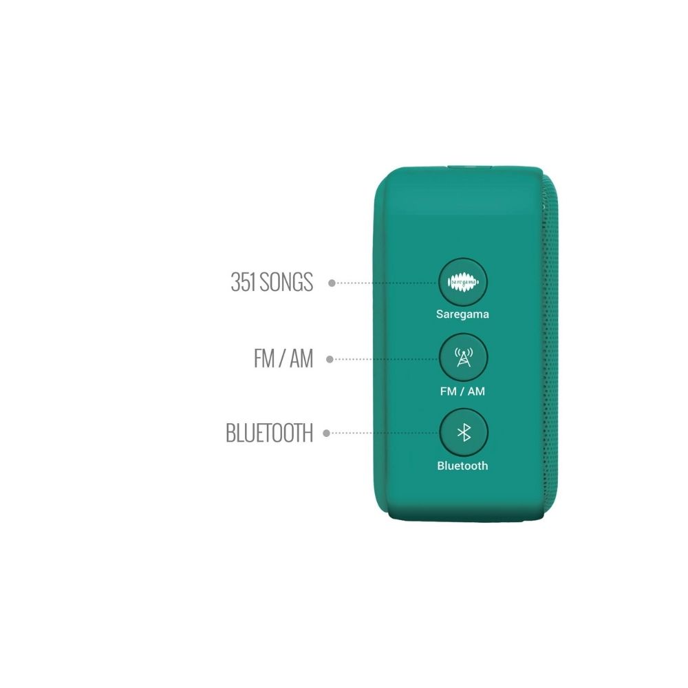 Saregama Carvaan Mini Hindi 2.0- Music Player with Bluetooth/FM/AM/AUX (Mint Green)