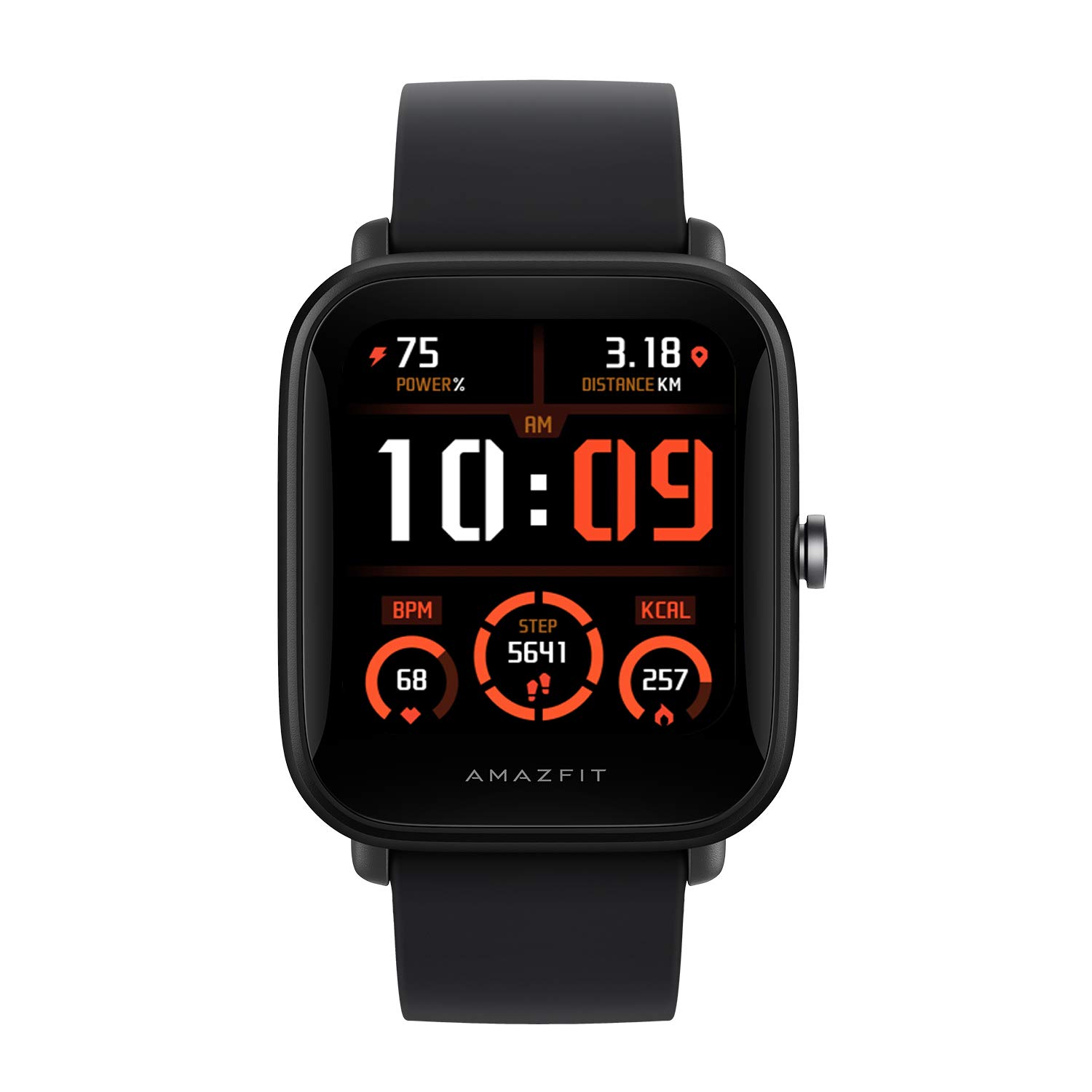 Amazfit Bip U Pro Smartwatch (Black Strap, Regular)